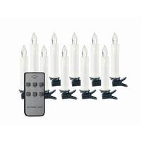 ZESTAW ŚWIEC LED 39700003SW - biały/przezroczysty, Konventionell, tworzywo sztuczne/metal (10,5l) - X-Mas