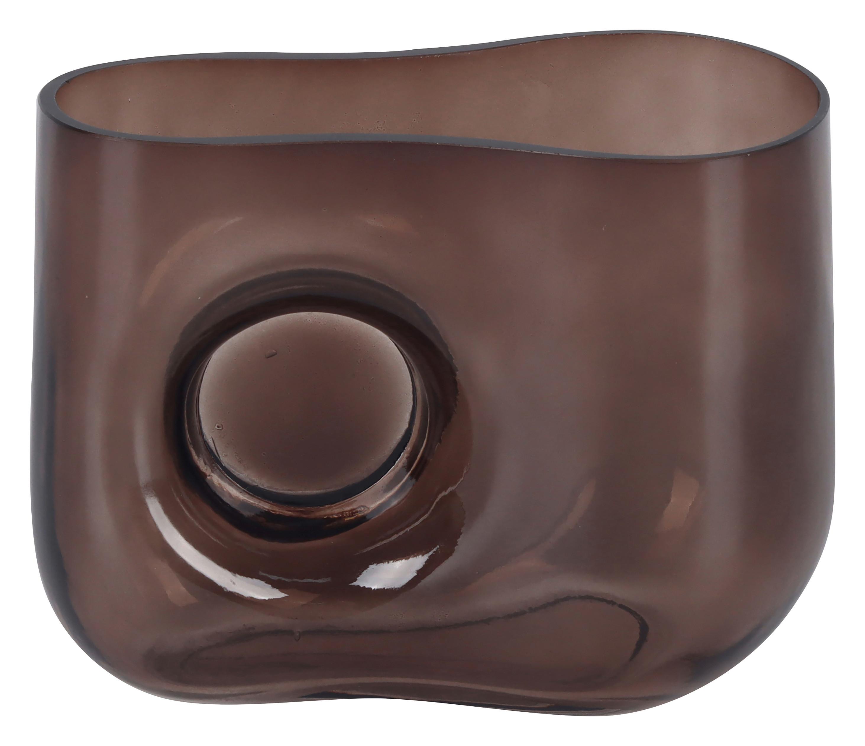 VAS LIZA - brun, glas (18,6/14,5/9cm) - Mömax
