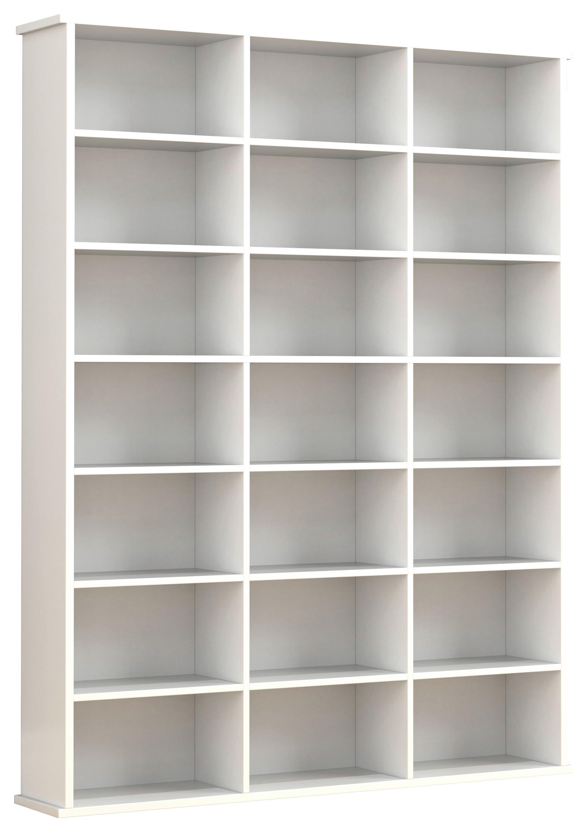 Regal Megosa M, Bela - bela, Design, leseni material (105/136/19cm) - MID.YOU