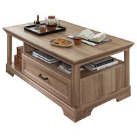 STOLIK KAWOWY VIENNA - kolor dębowy, Design, materiał drewnopochodny/metal (120/45/67cm) - MID.YOU