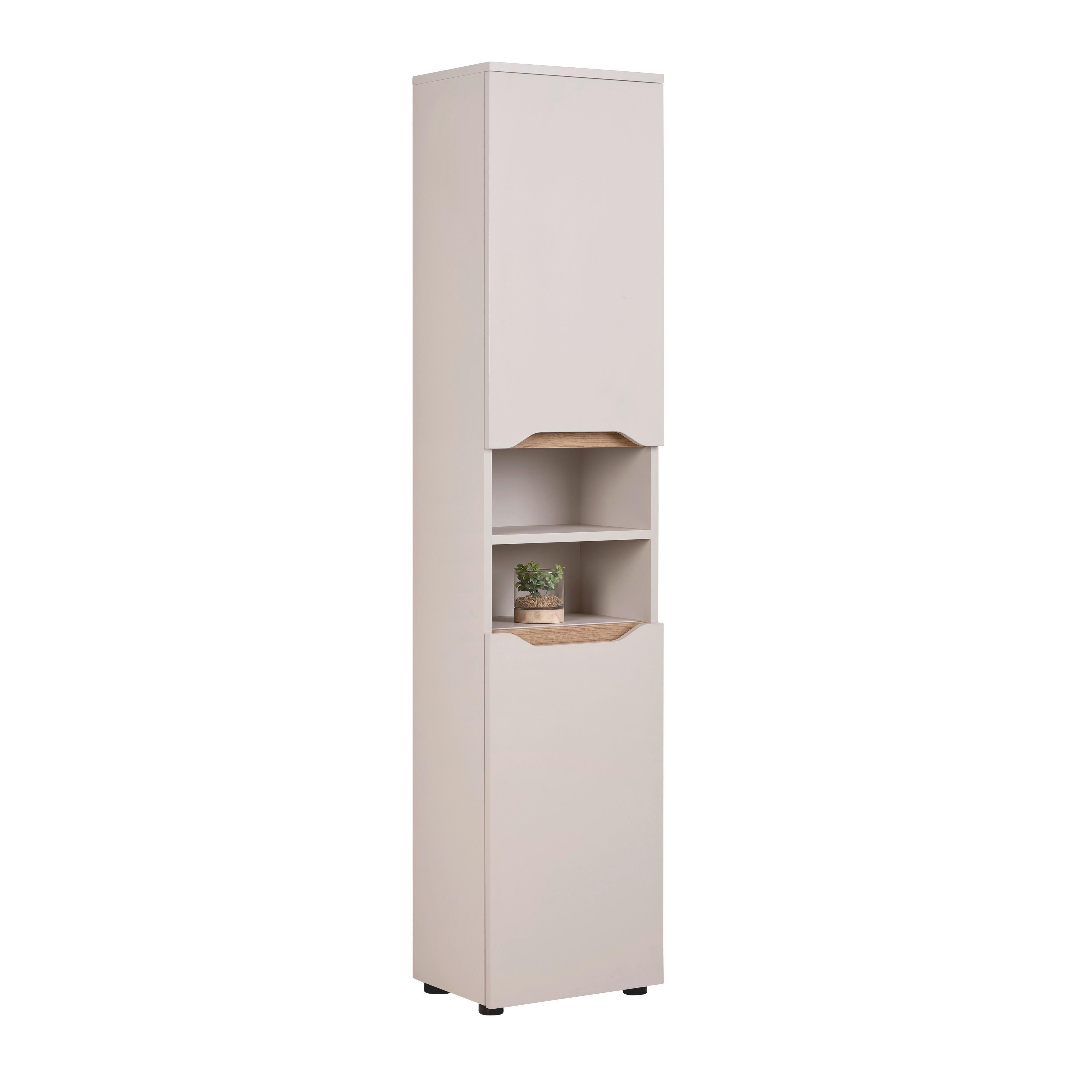 HÖGSKÅP MALLORCA -EXKLUSIV- - svart/kashmir, Modern, trämaterial (40/190/30cm) - Based