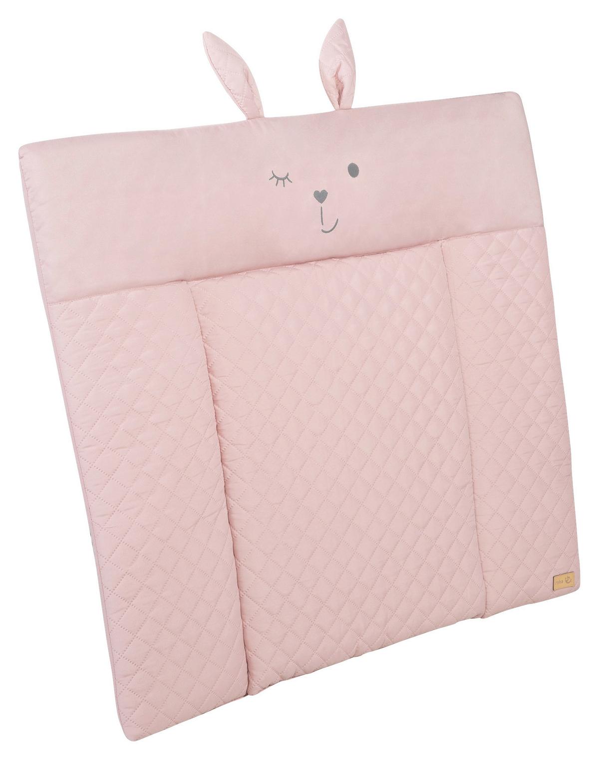 Wickelauflage Frosty Rosa ca. 85x75cm - Rosa, KONVENTIONELL, Textil (85/4/75cm) - Roba