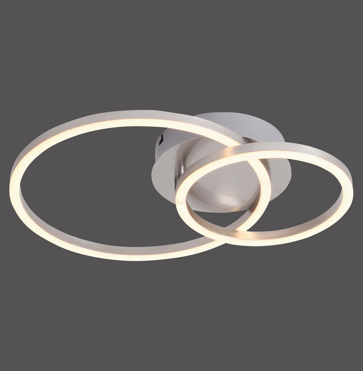 LAMPA SUFITOWA LED 14021-55 IVANKA - kolor niklowy, Design, tworzywo sztuczne/metal (32,5/30/7cm)