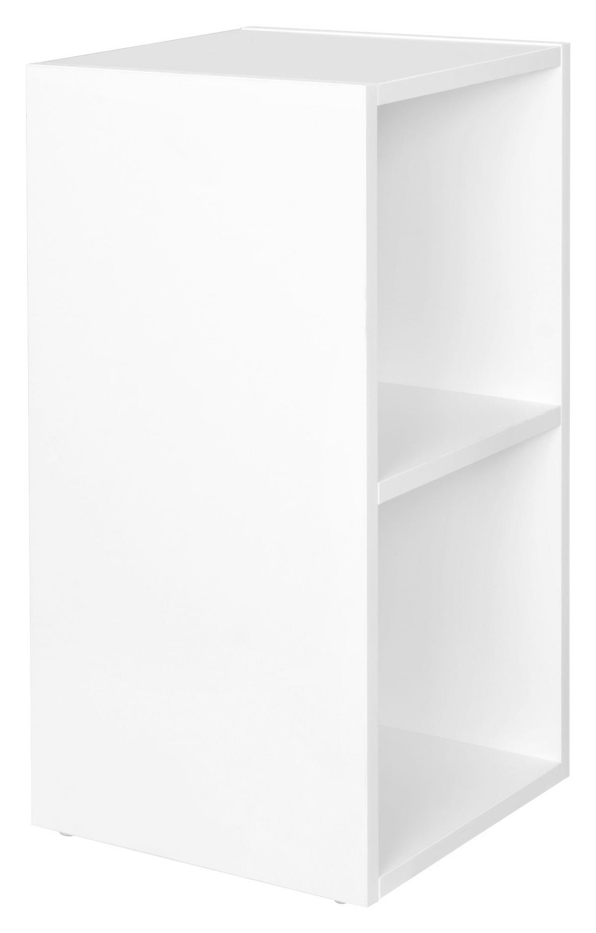 Standregal ca. 30x60x60 cm Weiß, Schwarz - Schwarz/Weiß, KONVENTIONELL, Holzwerkstoff (30/60/30cm) - MID.YOU