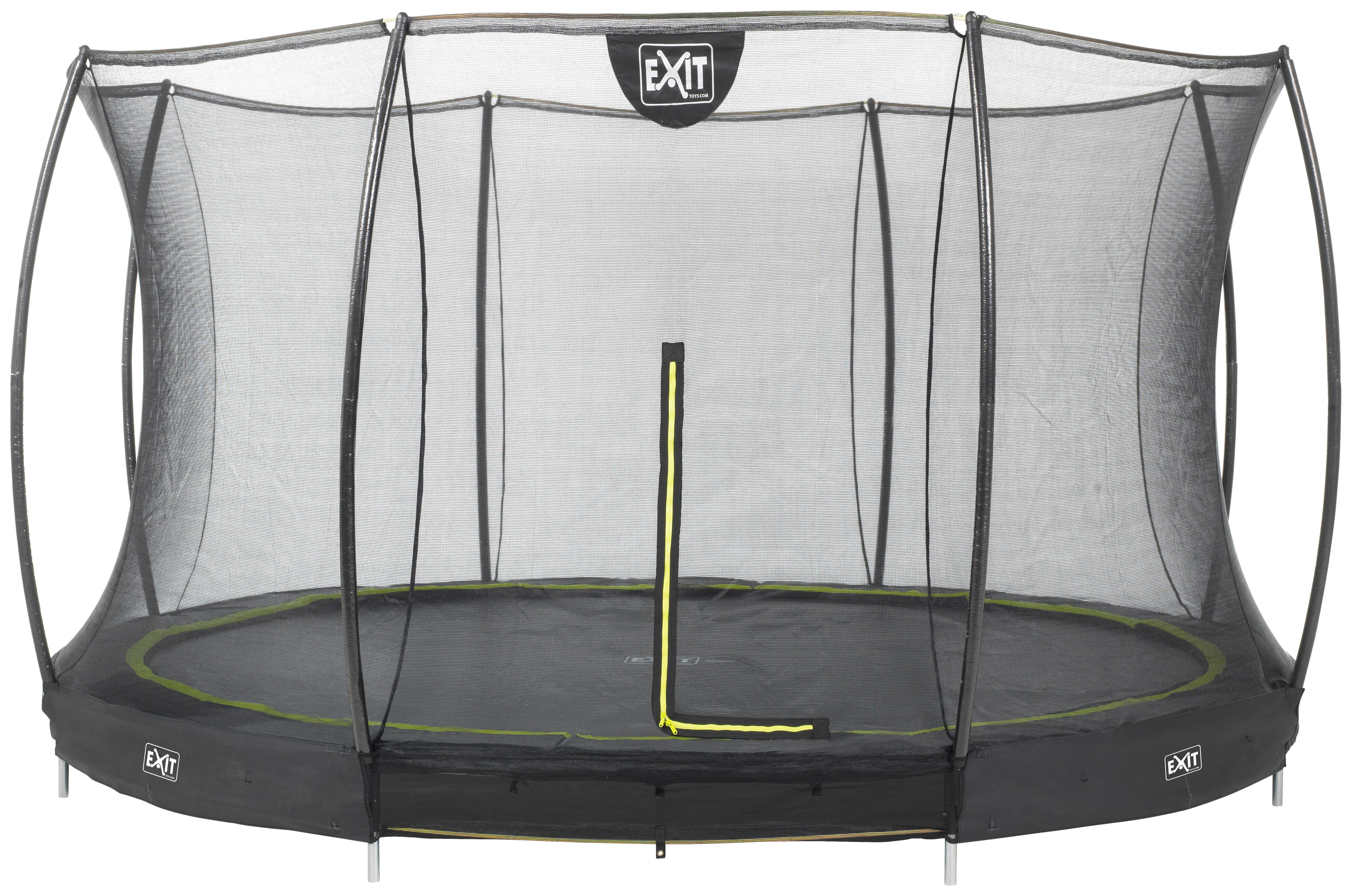 Trampolin Exit Schwarz ø ca. 366cm - Schwarz, KONVENTIONELL, Kunststoff/Metall (366/203cm) - EXIT Toys
