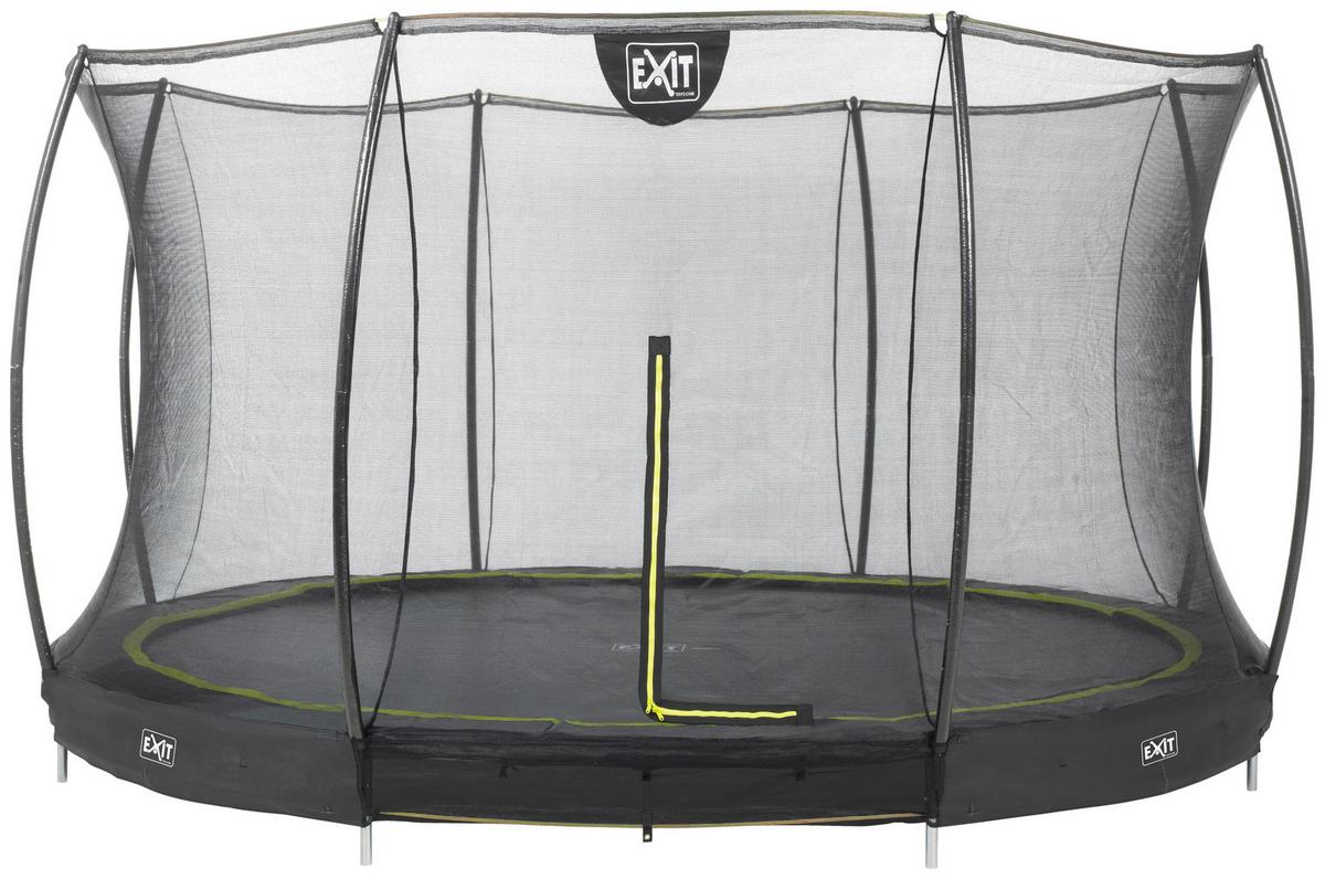 Trampolin Exit Schwarz ø ca. 366cm - Schwarz, KONVENTIONELL, Kunststoff/Metall (366/203cm) - EXIT Toys