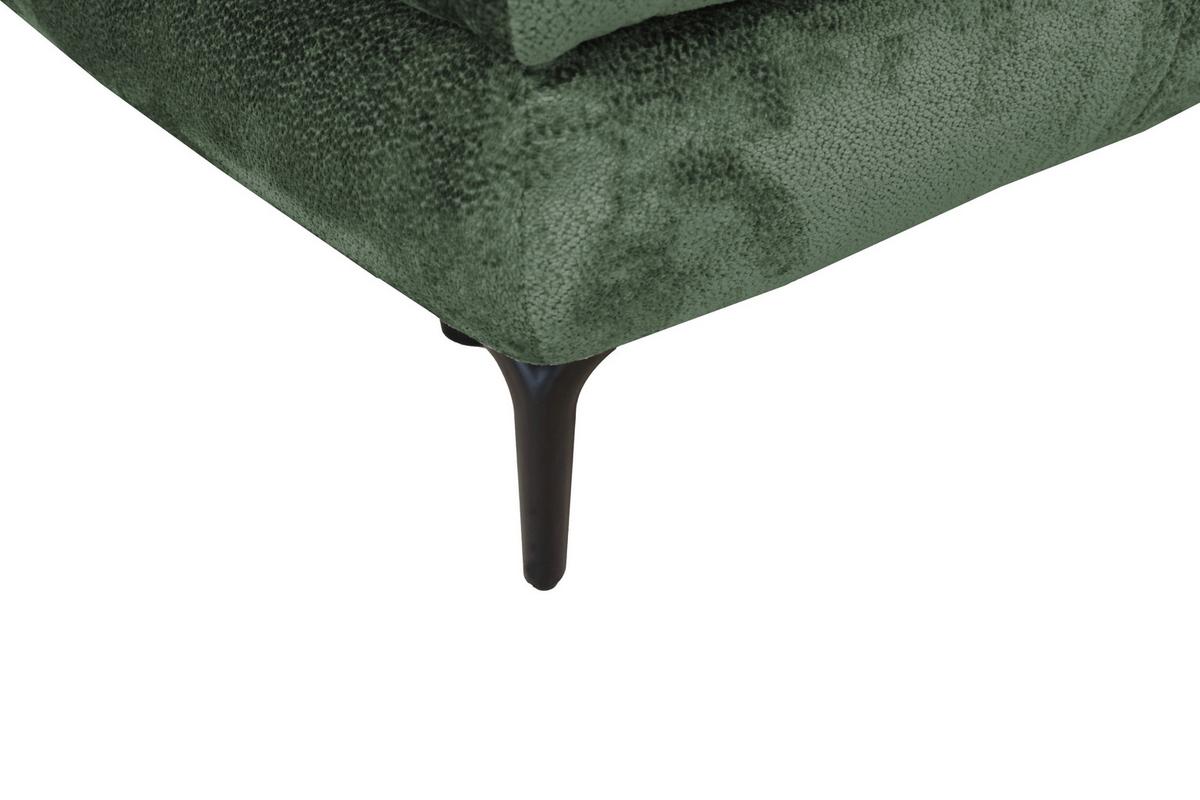 Trosjed Perla - tamno zelena/crna, Konvencionalno, tekstil/metal (203/94/96cm) - Modern Living