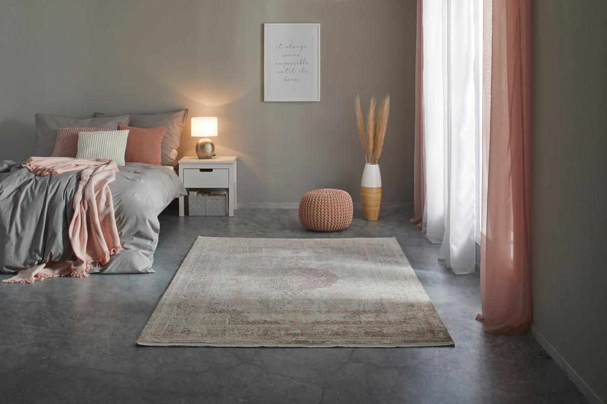 Covor țesut MARCUS 3 - roz, textil (160/230cm) - Mömax