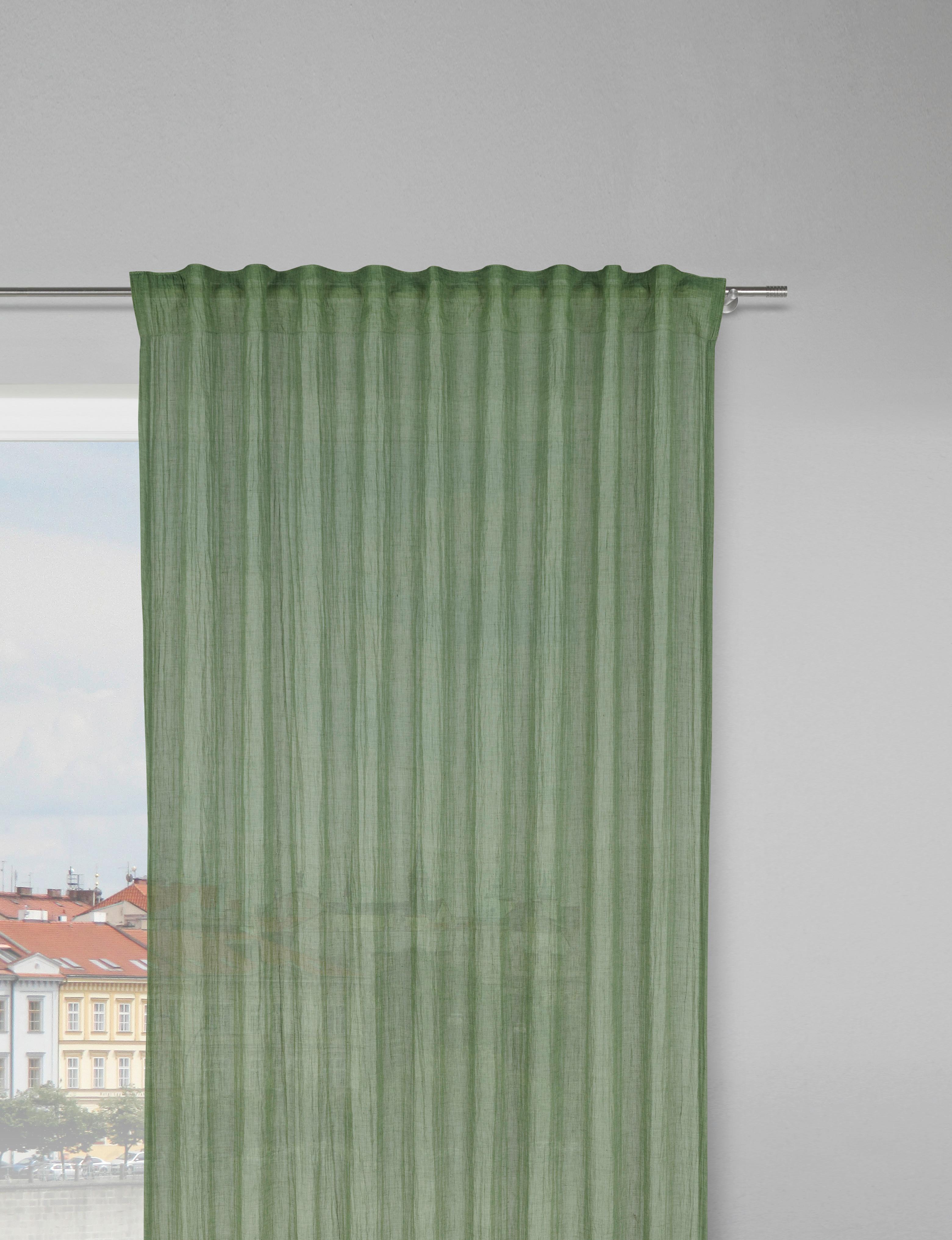 Gotova Zavjesa Ramona - zelena, Modern, tekstil (135/245cm) - Modern Living