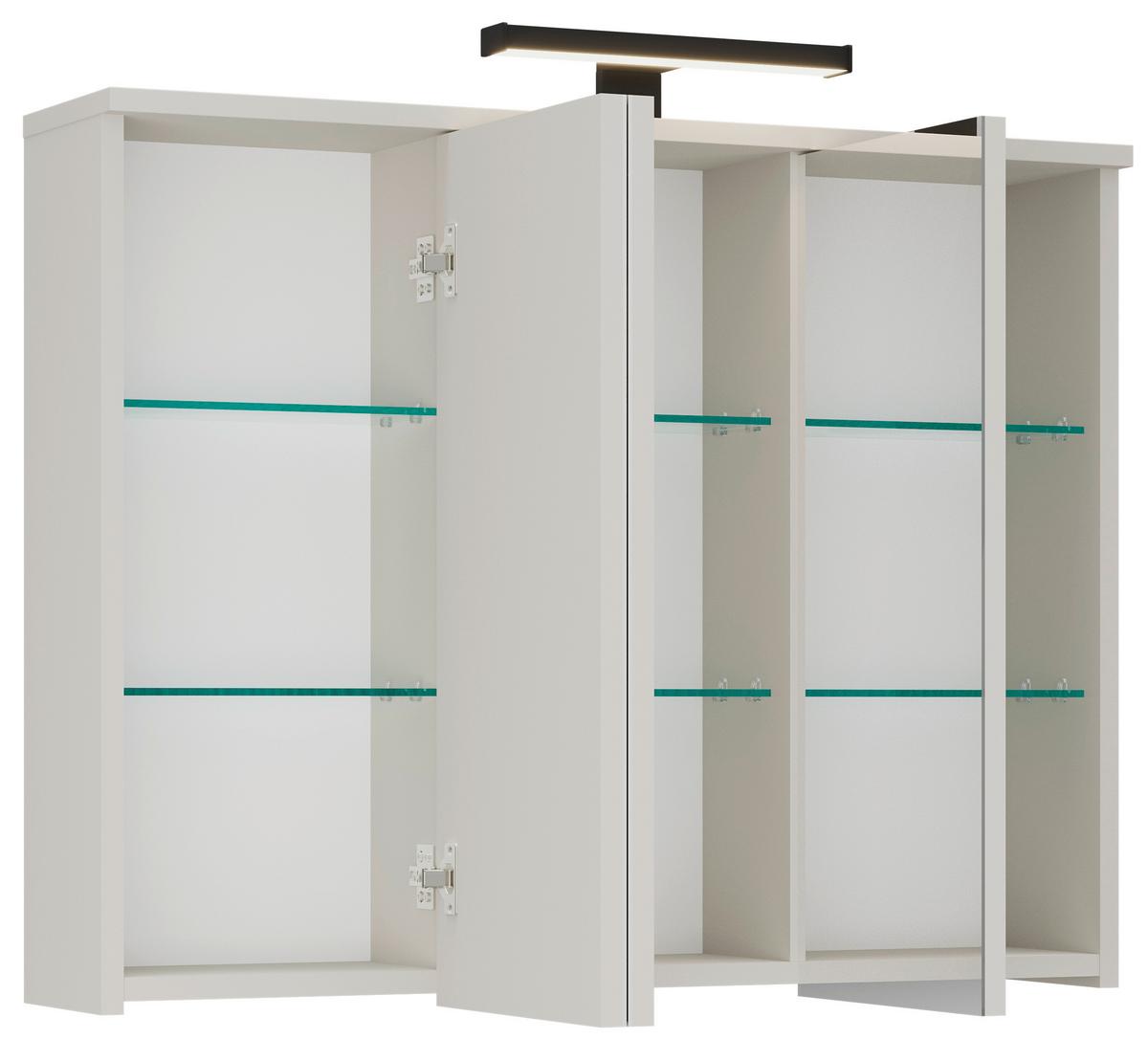 Spiegelschrank Mallorca Kaschmir-/Eichefarben - Eichefarben, MODERN, Glas/Holzwerkstoff (90/70/20cm) - Based