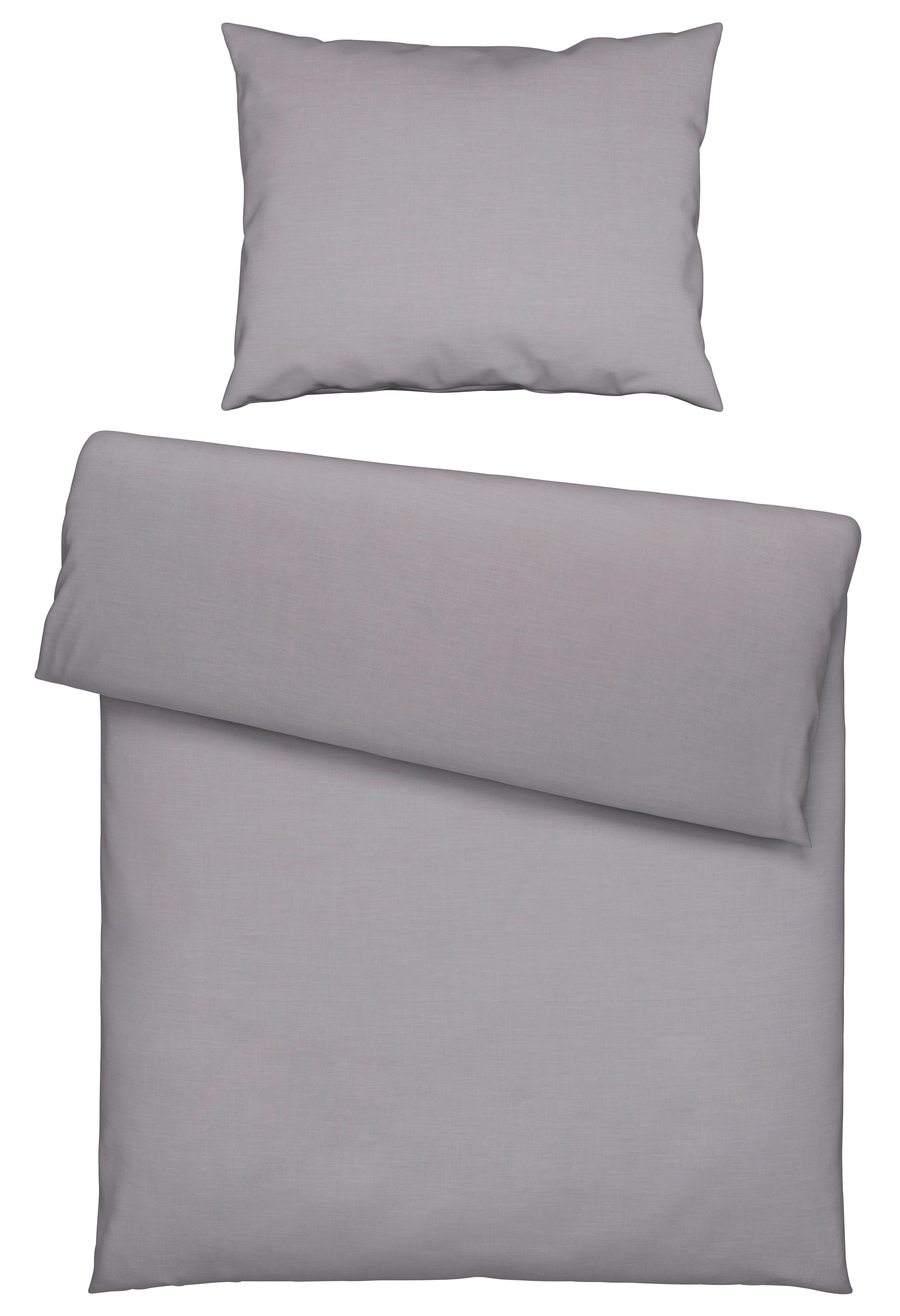 Bettwäsche Ilvy in Grau ca. 140x200cm - Grau, MODERN, Textil (140/200cm) - Modern Living