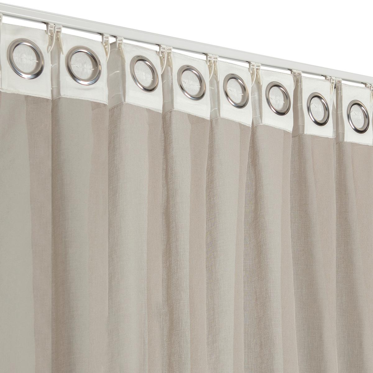 ZASŁONA GOTOWA 0160808 3 IN 1 LIM-HOME BEIGE - beżowy, Basics, tkanina (140/240cm)
