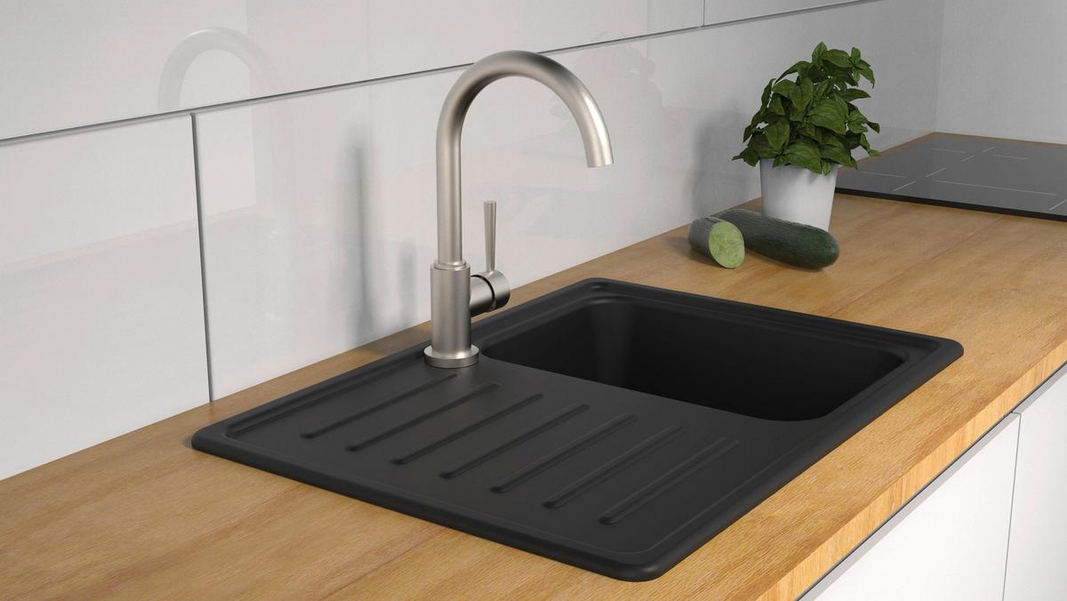 ARMATURA KUCHENNA 79126U  -TOP- - kolor stalowy, Basics, metal (5,9/34/22,5cm) - Schütte