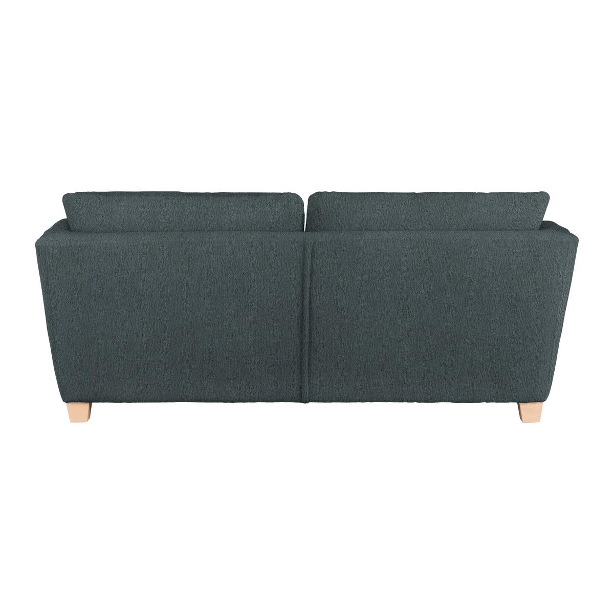 3-Sitzer-Sofa Devado Dunkelgrau - Dunkelgrau/Naturfarben, Holz/Textil (216/70-85/95cm) - Mömax