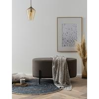 Tabure Bouclé, Antracit - črna/antracit, Moderno, kovina/tekstil (80/42/40cm) - Livetastic