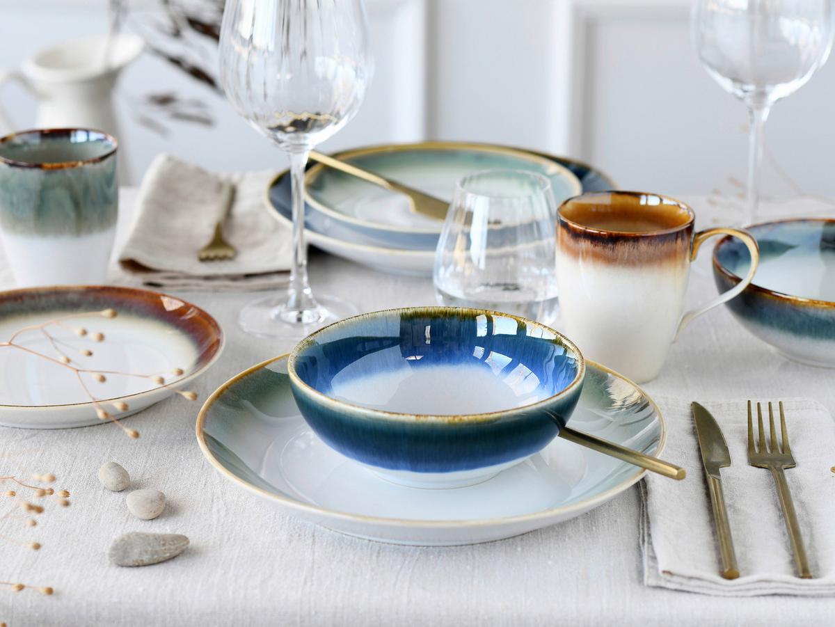 Kombinirani Servis Cascade Bunt, 16-Delni - večbarvno, Basics, keramika - Creatable