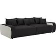 Bigsofa Schwarz/Weiß - Schwarz/Weiß, MODERN, Kunststoff/Textil (292/85/142cm) - Modern Living