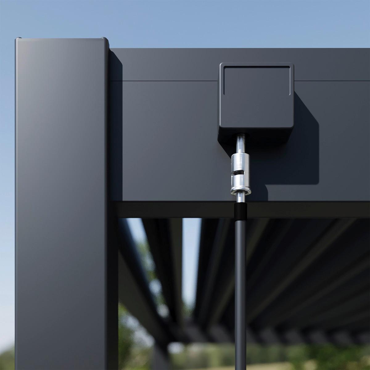 Pergola Superior, Antracit, 3x6m - barve grafita, Basics, kovina (300/255/600cm) - Gardenson