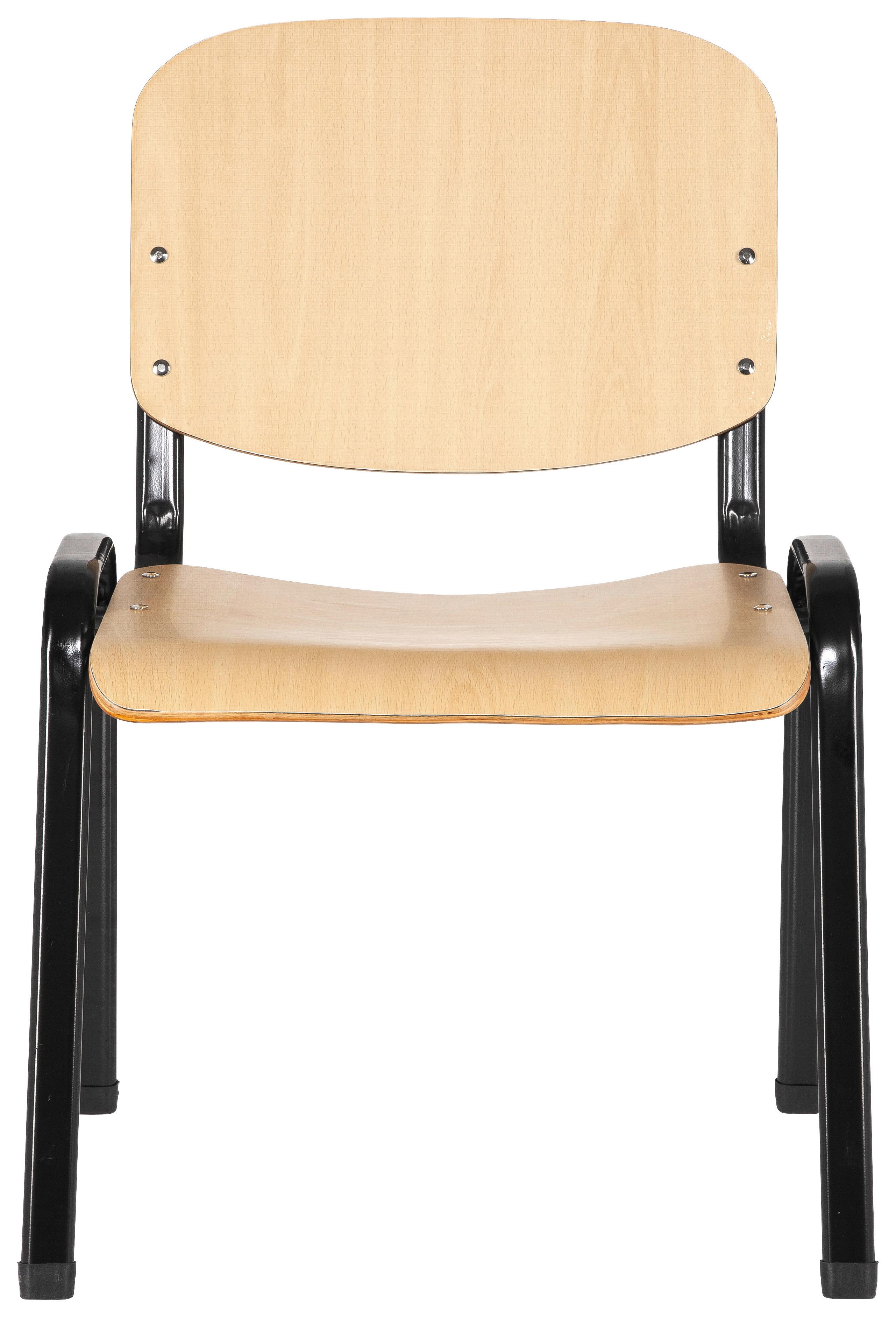 Konferenčni Stol Xt 600, Barva Bukve, Črna - črna/barve bukve, Basics, kovina/les (58/81/48cm) - MID.YOU
