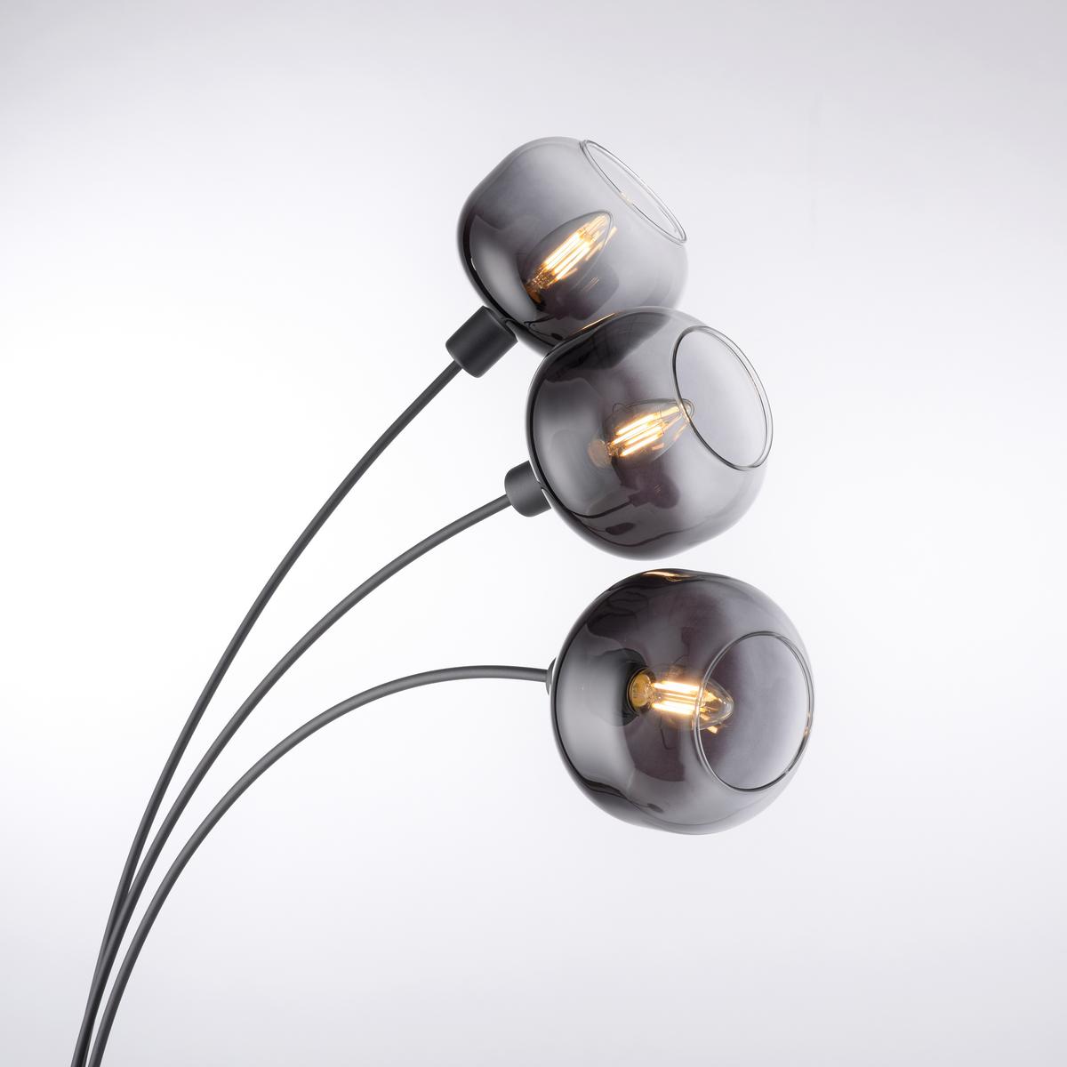 LED-Stehleuchte Zea Schwarz max. 25 Watt - Schwarz, MODERN, Kunststoff/Metall (95/95/160cm)