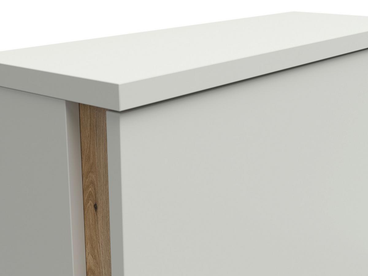 Schuhkipper Antonio Kaschmir/Evoke Eiche - Eichefarben/Creme, Modern, Holzwerkstoff/Kunststoff (61/118/21cm) - Mömax