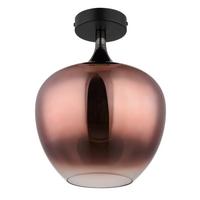 DECKENLEUCHTE 15548DG - Klar/Chromfarben, Design, Glas/Metall (24/31,5cm) - Globo