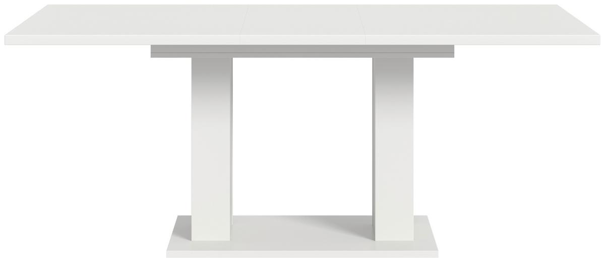 Ausziehtisch Marlon ca. 150x190 cm Weiß - Weiß, KONVENTIONELL, Holzwerkstoff (150-190/90/76cm)