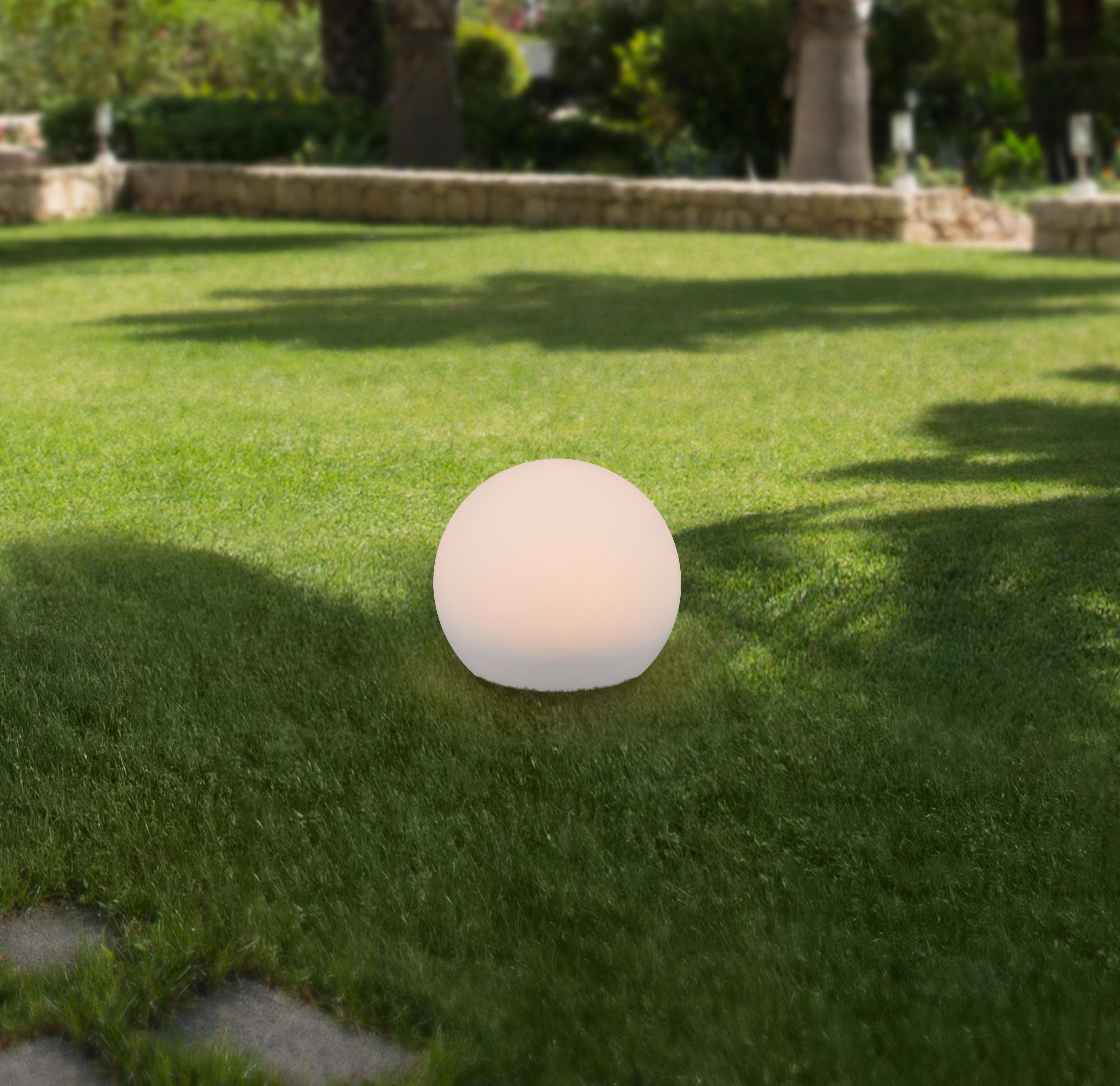 LAMPA SOLARNA BALL - biały, Trend, tworzywo sztuczne (20cm) - Ambia Garden