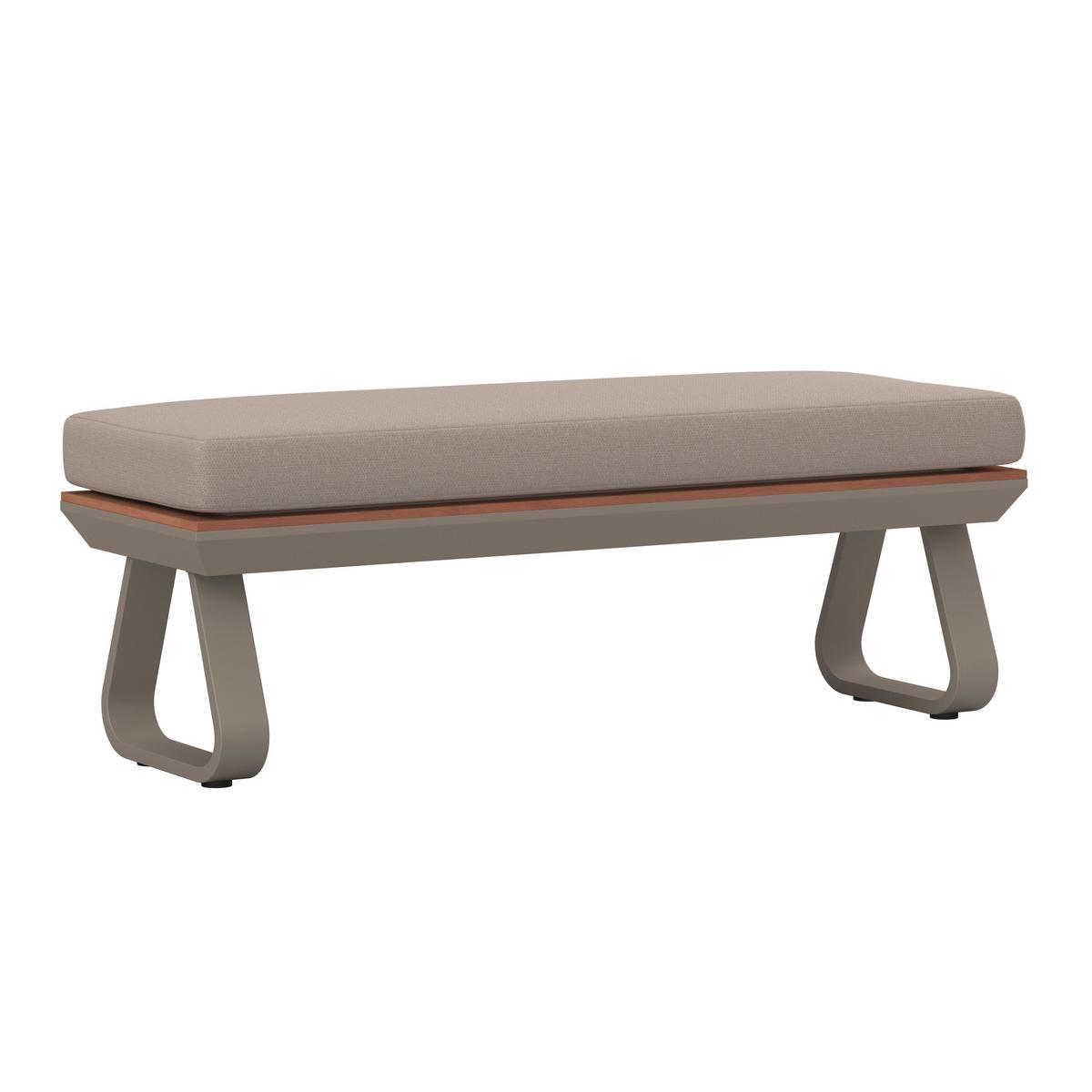 Dining-Loungeset Emma Creme Outdoorstoff/Polywood+Abd. - Creme/Hellgrau, MODERN, Kunststoff/Textil (248/318/72cm) - Bessagi Garden