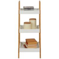 étagère in Weiss/Naturfaben - Weiss/Naturfarben, Modern, Naturmaterialien/Holzwerkstoff (30/75/34,5cm) - Mömax