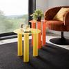 SIDOBORD LARGO -TREND- - orange, Lifestyle, trä/glas (35/47/35cm) - Premium Living