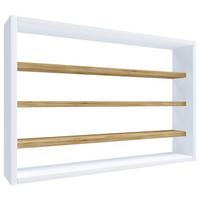 KÜCHENREGAL ESALDI M - Honigeiche/Weiss, Basics, Holzwerkstoff (60/40/10cm) - MID.YOU