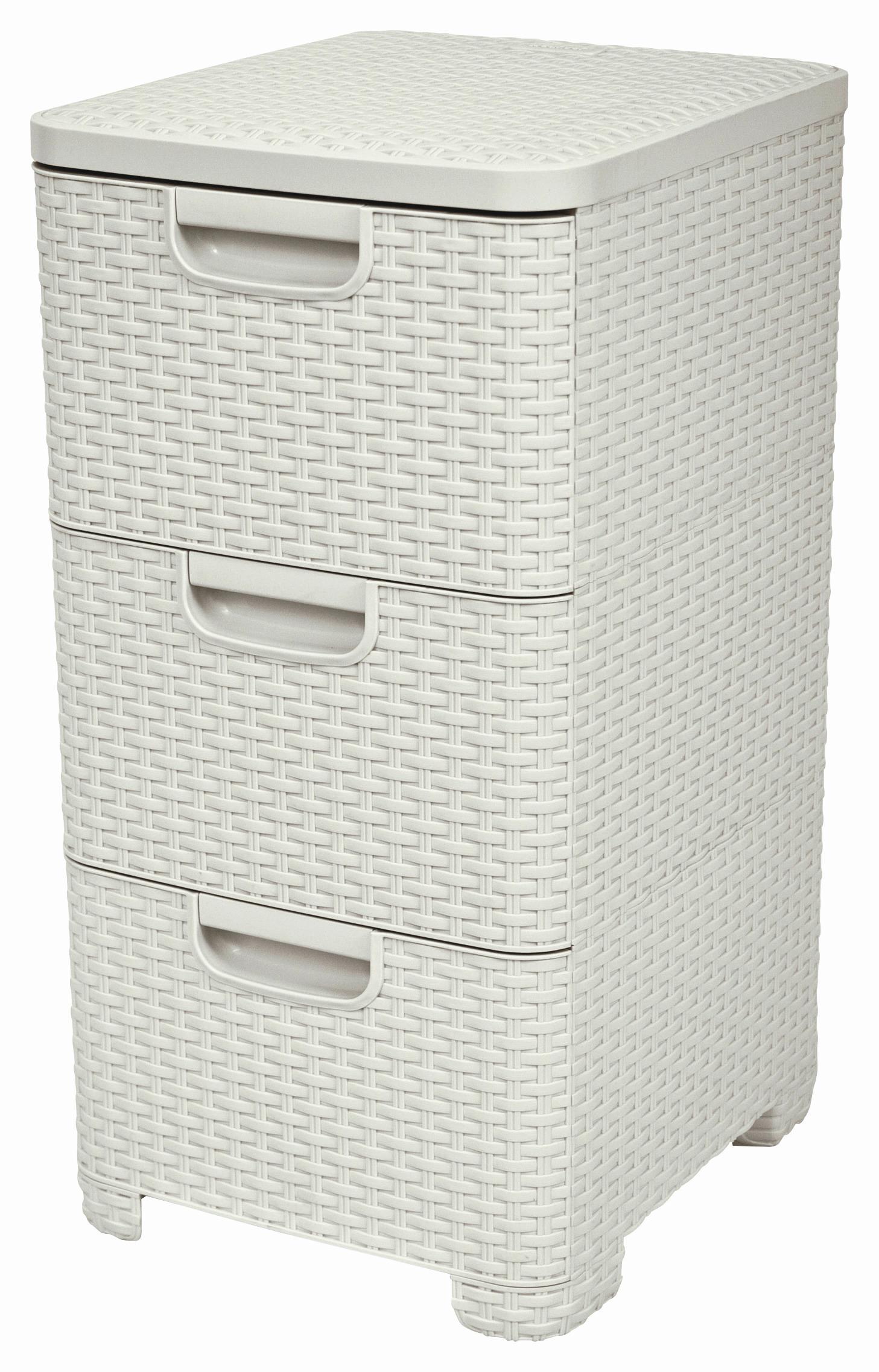 Fiókos Tároló - krémszínű, Konventionell, műanyag (37,8/60/32,8cm) - Curver