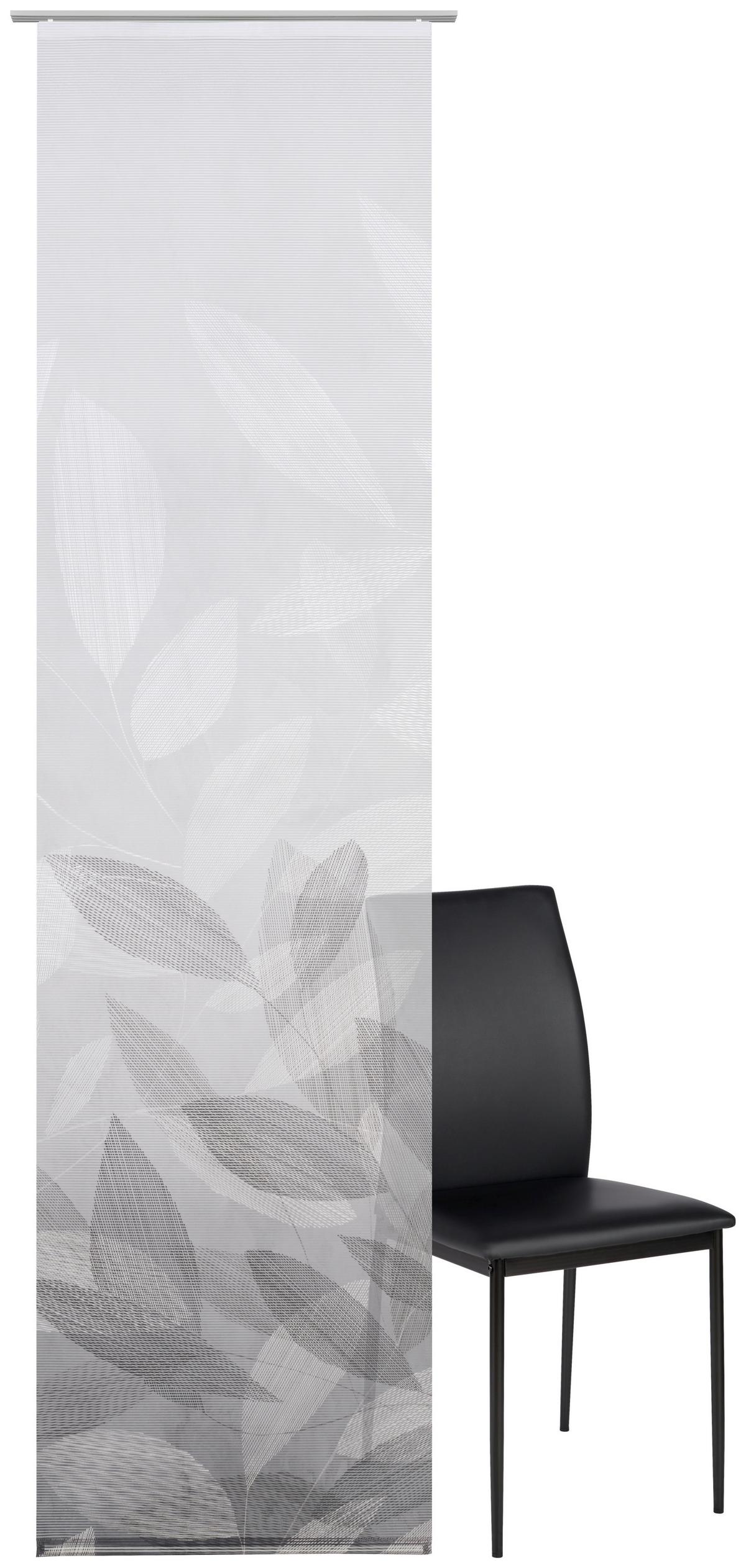 ZASŁONA PANELOWA ABIGAIL - szary, Natur, tkanina (60/245cm) - Novel