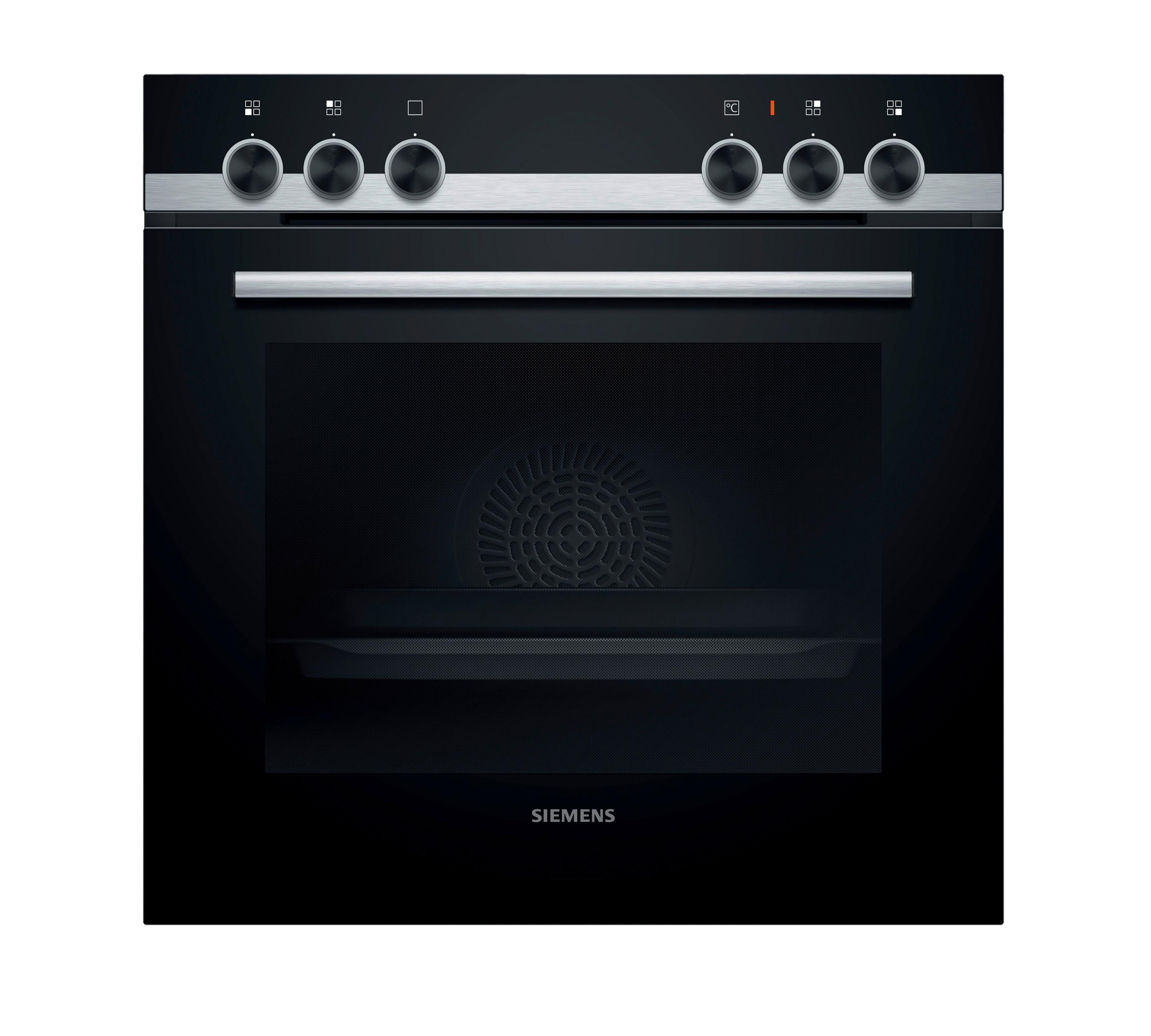 Einbauherd HE510ABS2 - Edelstahlfarben/Schwarz, Metall (59,4/59,5/54,8cm) - Siemens