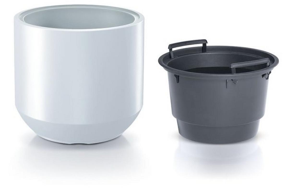 Kaspó Heos Minimal - fehér, Basics, műanyag (57cm)