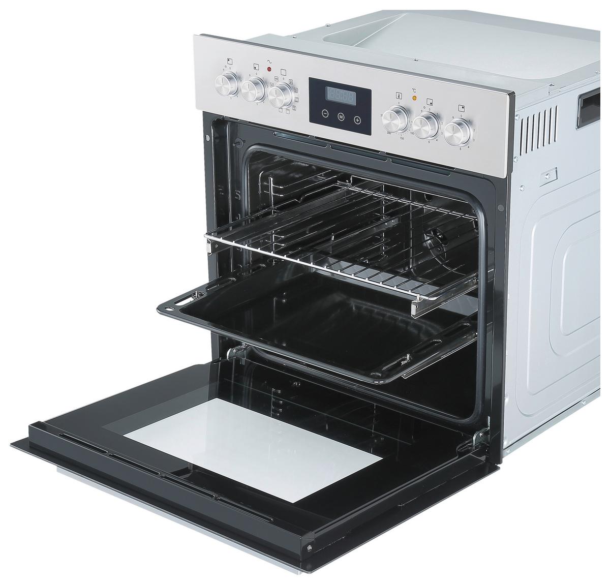 Set S Štedilnikom Jamie - barve nerjavečega jekla/črna, Trend, kovina/umetna masa (59,5/59,5/57,5cm) - Respekta