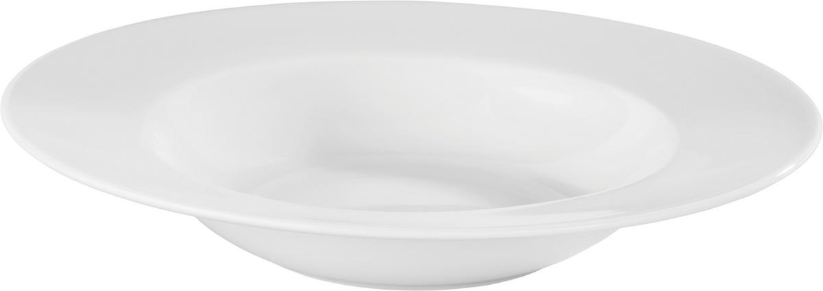 Mélytányér Adria - fehér, Konventionell, kerámia (21,5cm) - Modern Living