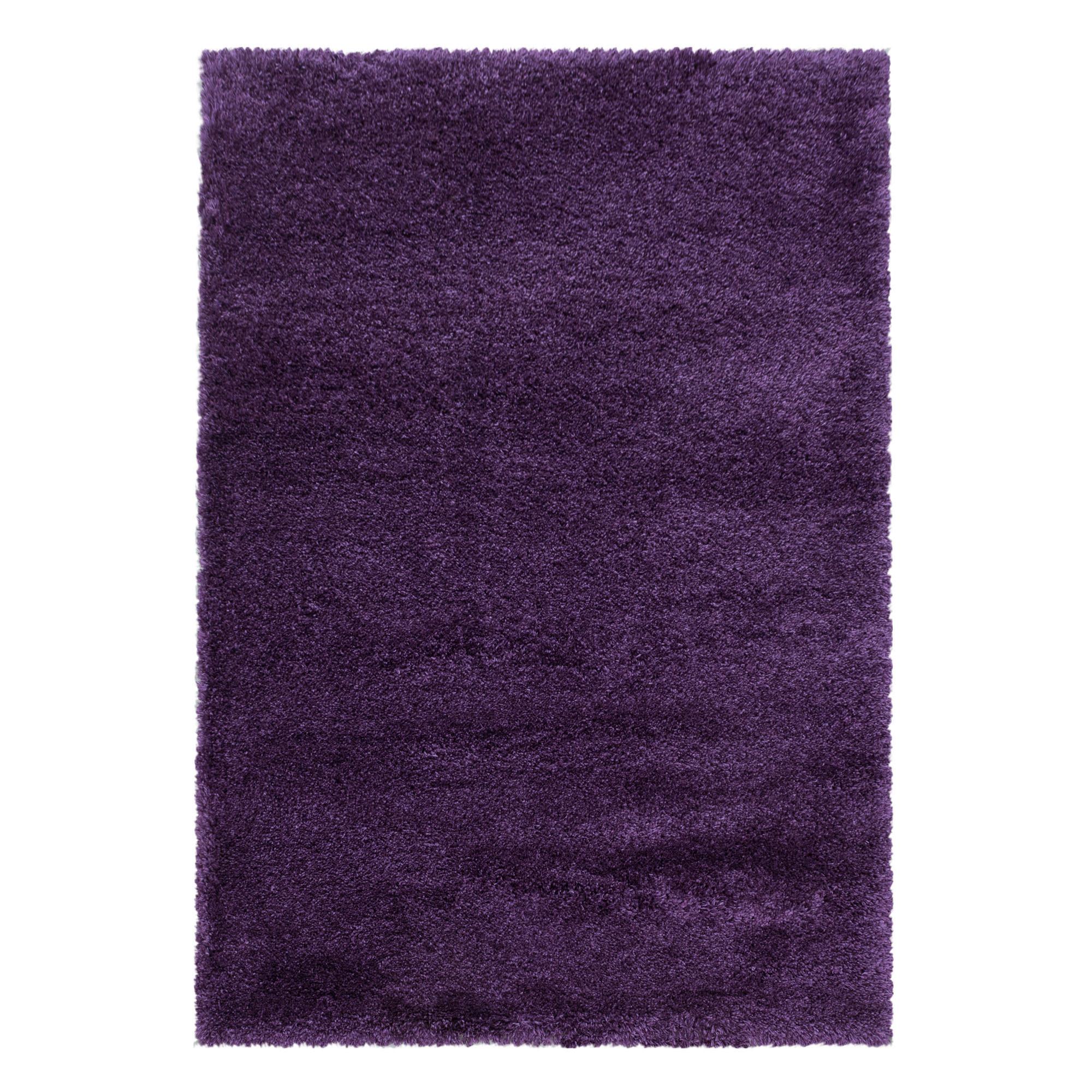 Hochflorteppich Fluffy Lila ca. 140x200cm - Lila, Basics, Textil (140/200cm)