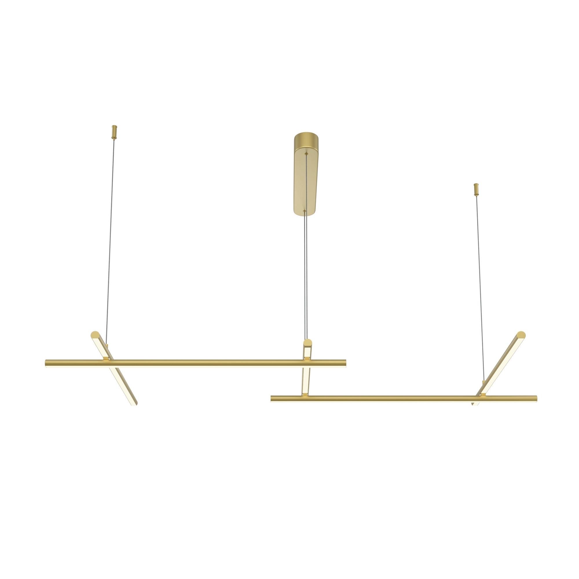 Pendelleuchte Mod278pl-L50g3k - Goldfarben, Design, Metall (54.3/310/121.4cm) - MAYTONI