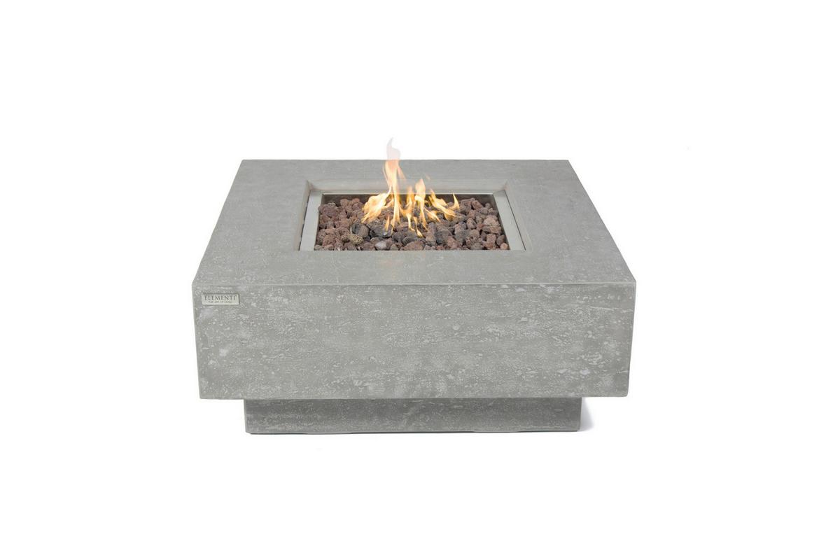 Feuerstelle Manhattan Hellgrau - Hellgrau, KONVENTIONELL, Stein/Metall (91/40/91cm) - Gardenson