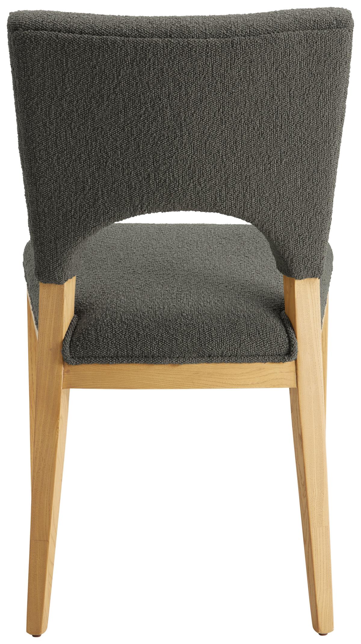 KRZESŁO DORIAN -TREND- - kolor naturalny/szary, Modern, drewno/tkanina (50/90/59cm) - Zandiara
