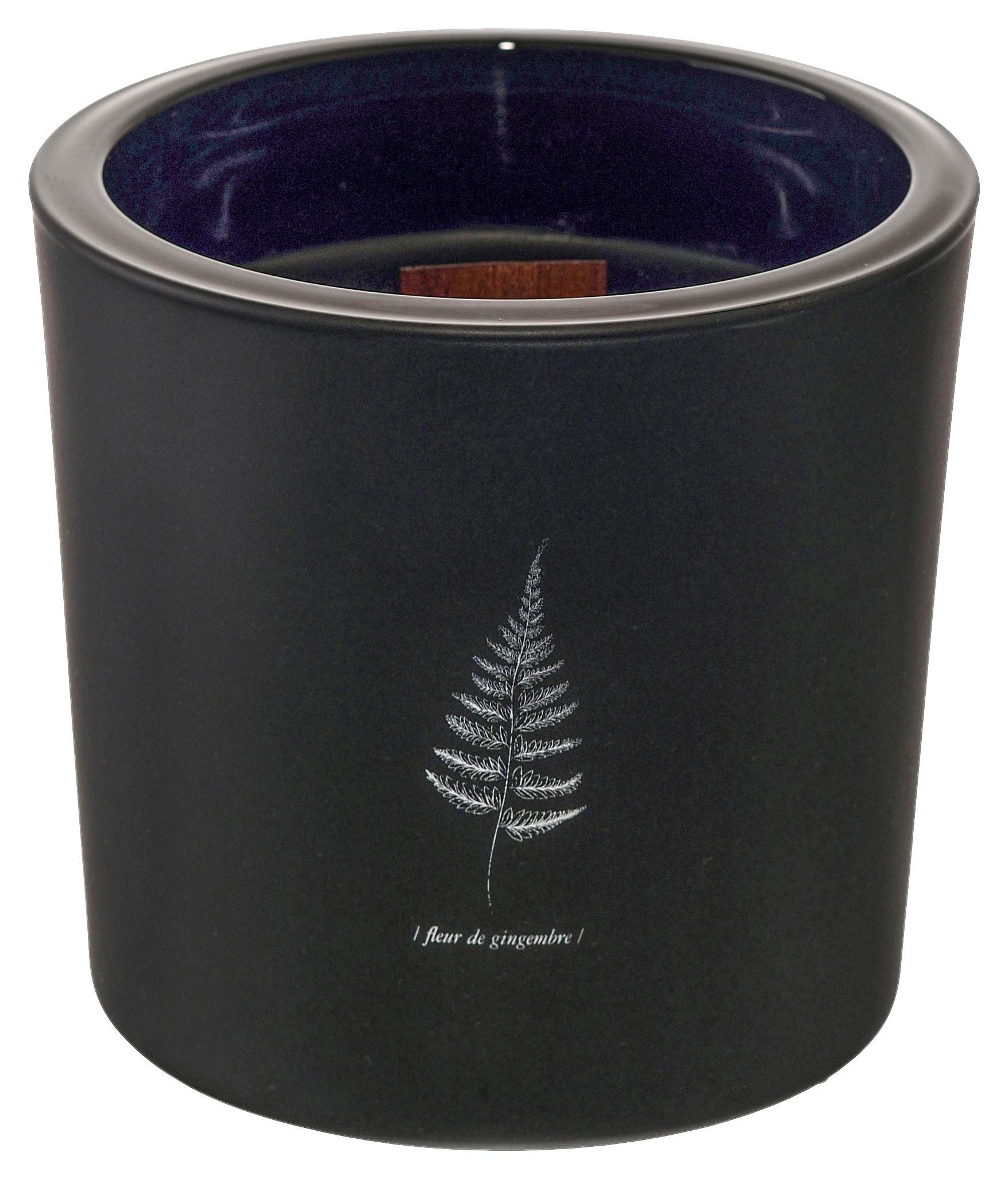 DOFTLJUS CANDLE -AKT- - svart, glas (12/12cm) - Mömax