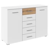 Komoda Foster - siva/hrast Artisan, Konvencionalno, drvni materijal/plastika (120/84/40cm) - Modern Living