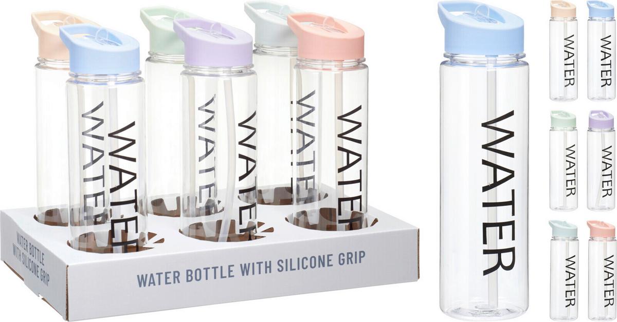 Kulacs Sport - áttetsző, üveg (7,2/24cm)