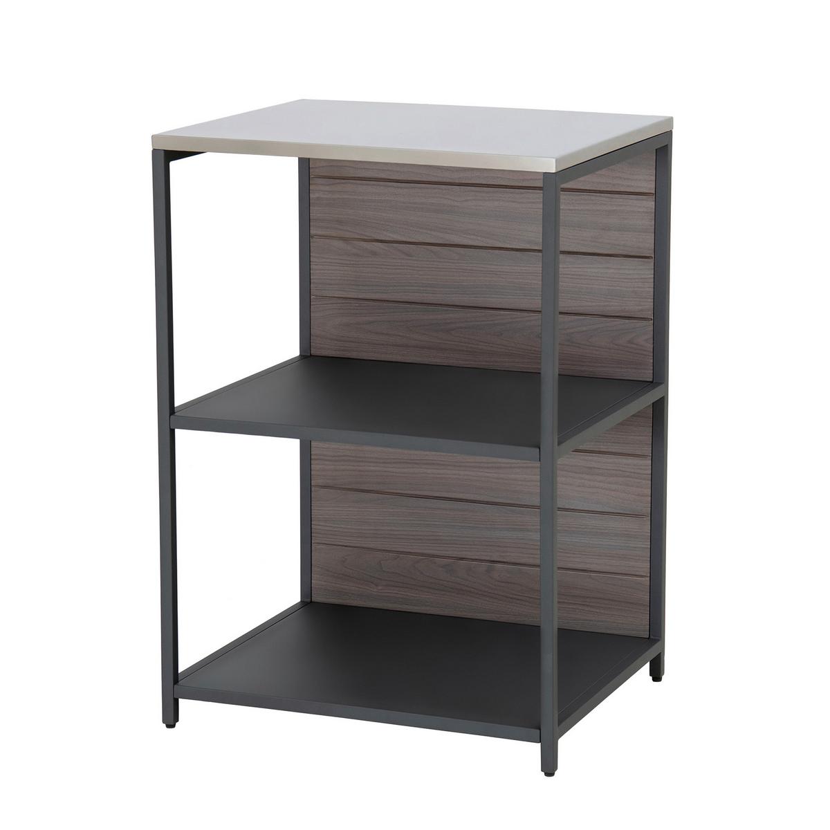Outdoorküche Küchenregal Mambo Braun/Schwarz - Schwarz/Braun, Basics, Metall (63,5/91,5/54cm) - Modante