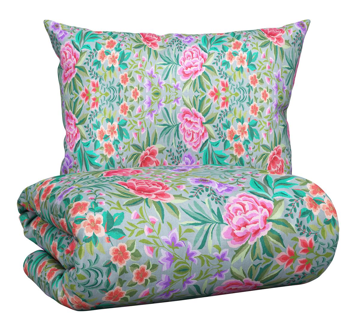 Bettwäscheset VIVIEN - Multicolor, Romantik / Landhaus, Textil (160/210cm) - Mömax