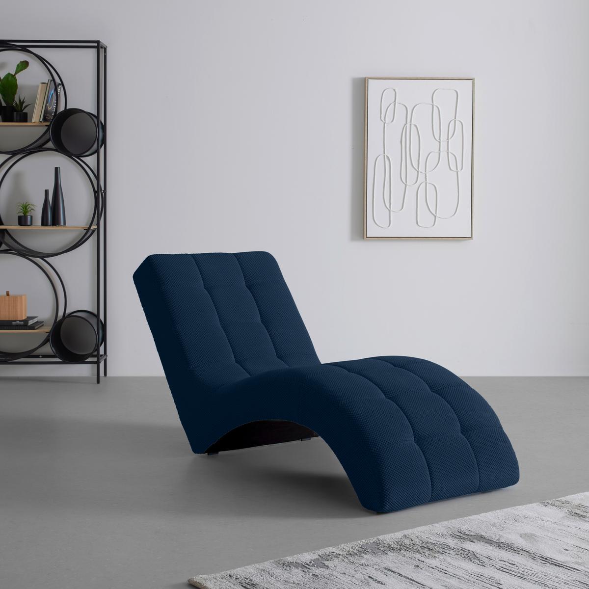 Fotoliu sezlong de relaxare LAGUNA - albastru închis, Modern, textil (68/80/167cm) - Mömax