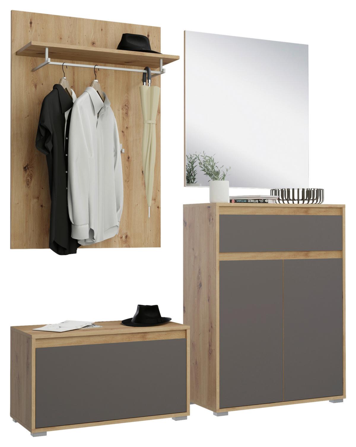 Wandspiegel Torino ca. 76x80 cm - MODERN, Glas/Holzwerkstoff (76/80/2cm) - MID.YOU