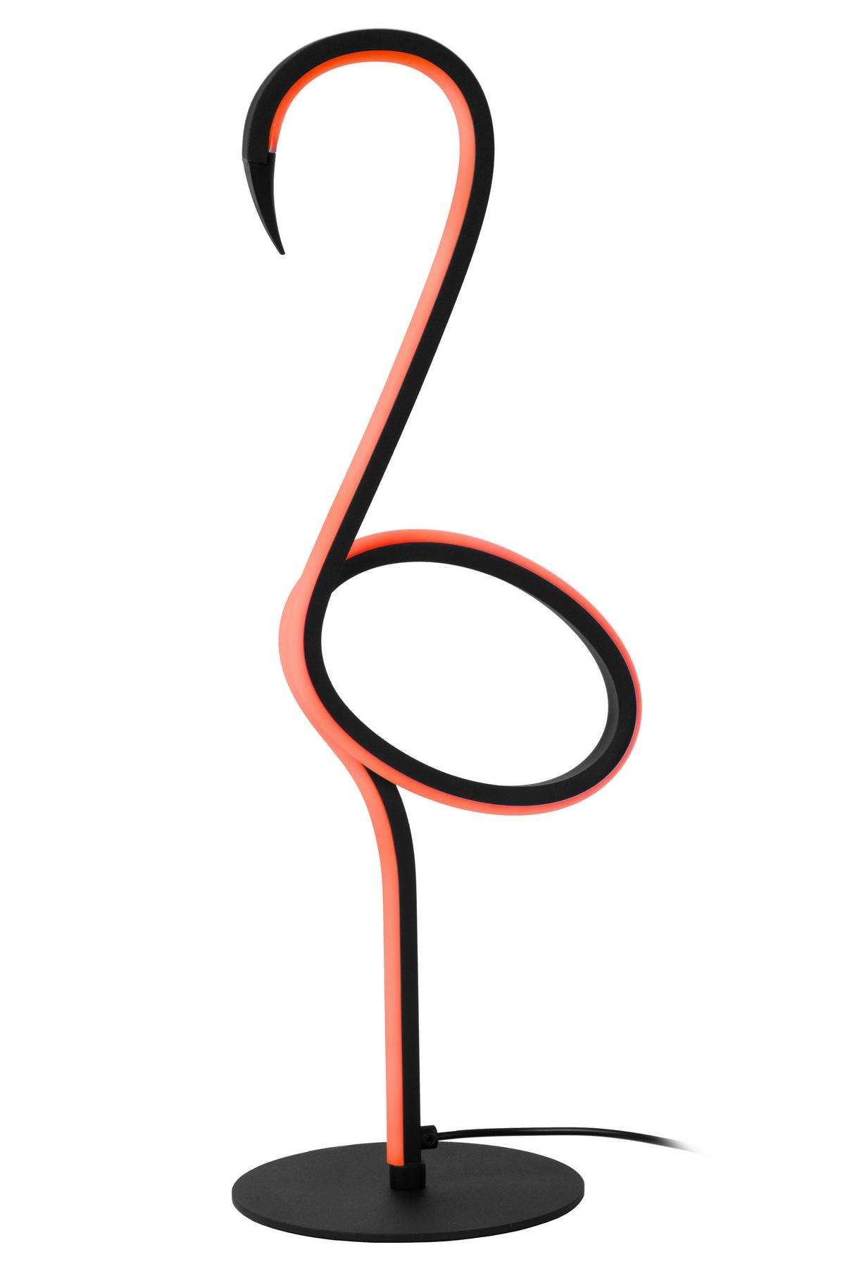LAMPA STOŁOWA LED 05545/06/99 - FLAMINGO - czarny/różnokolorowy, Lifestyle, metal (15/18.1/49.5cm) - Lucide